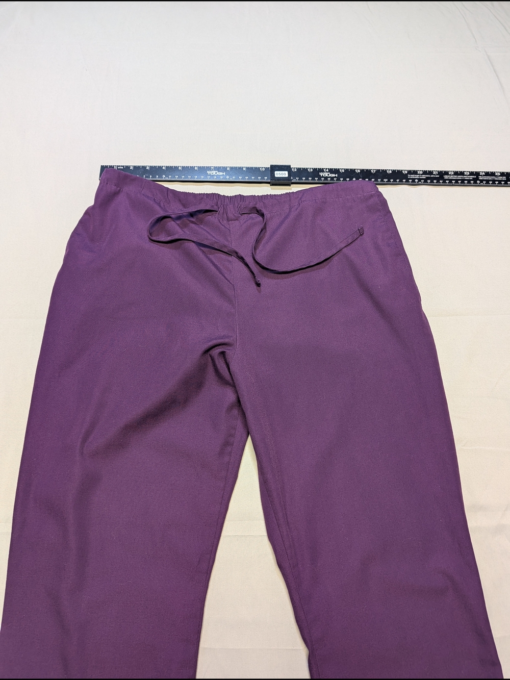 Cherokee Workwear Authentic Scrubs Women's Size M Top and Pants Eggplant Color - Picture 10 of 14